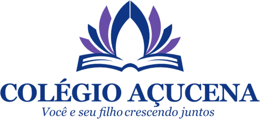 Símbolo do Colégio Açucena: flor de açucena sobre um livro aberto